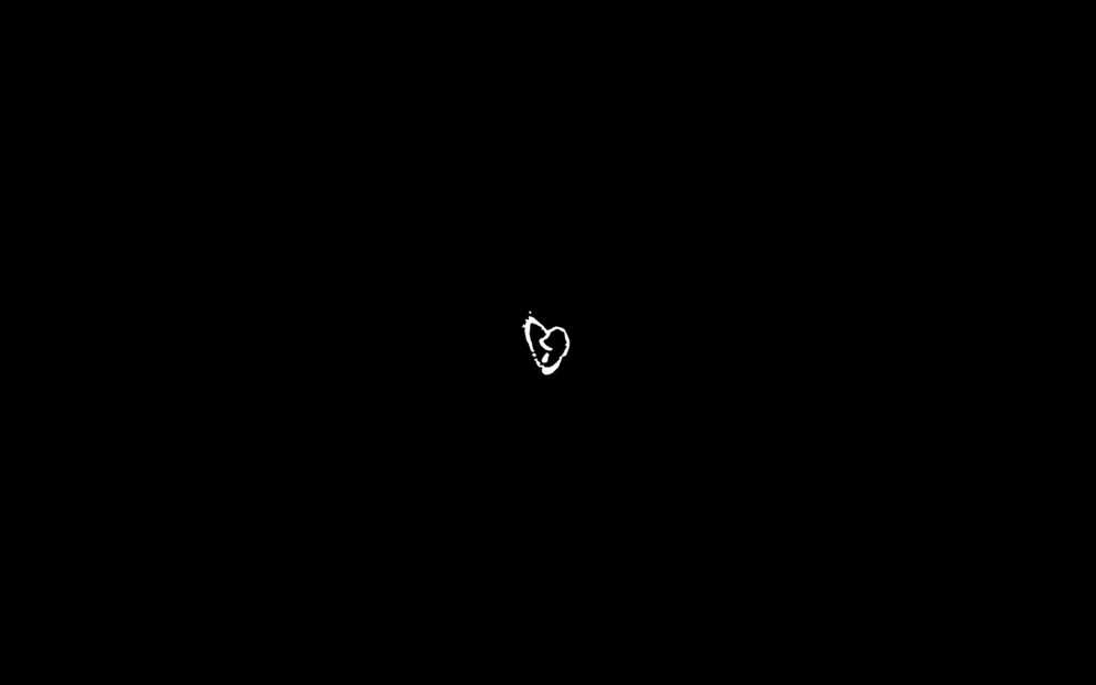 Black screen with a pattern