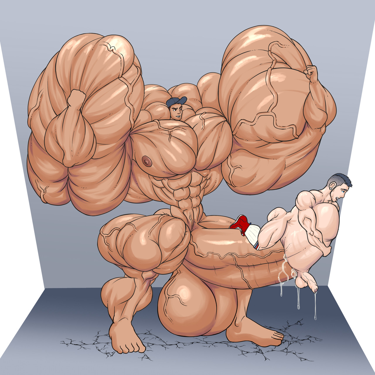 Male muscle growth nude