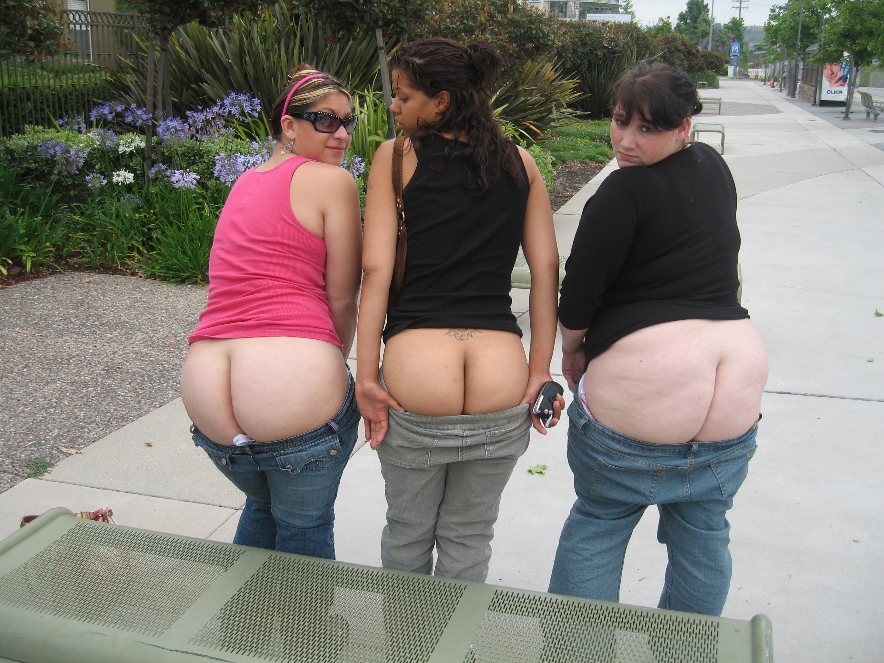 Big booty mooning