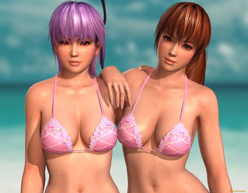 Girls in swimsuers 3 D