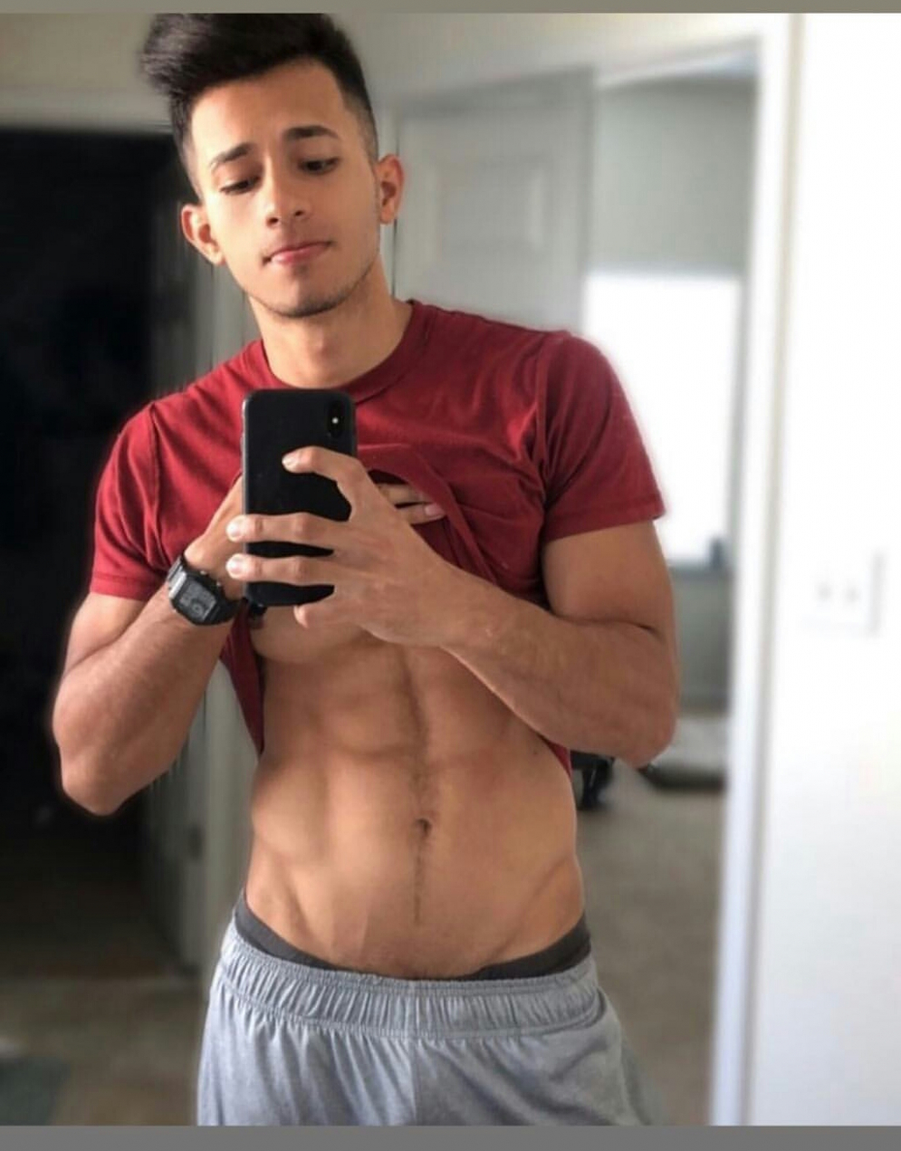 Elizabeth Marquez in a skirt