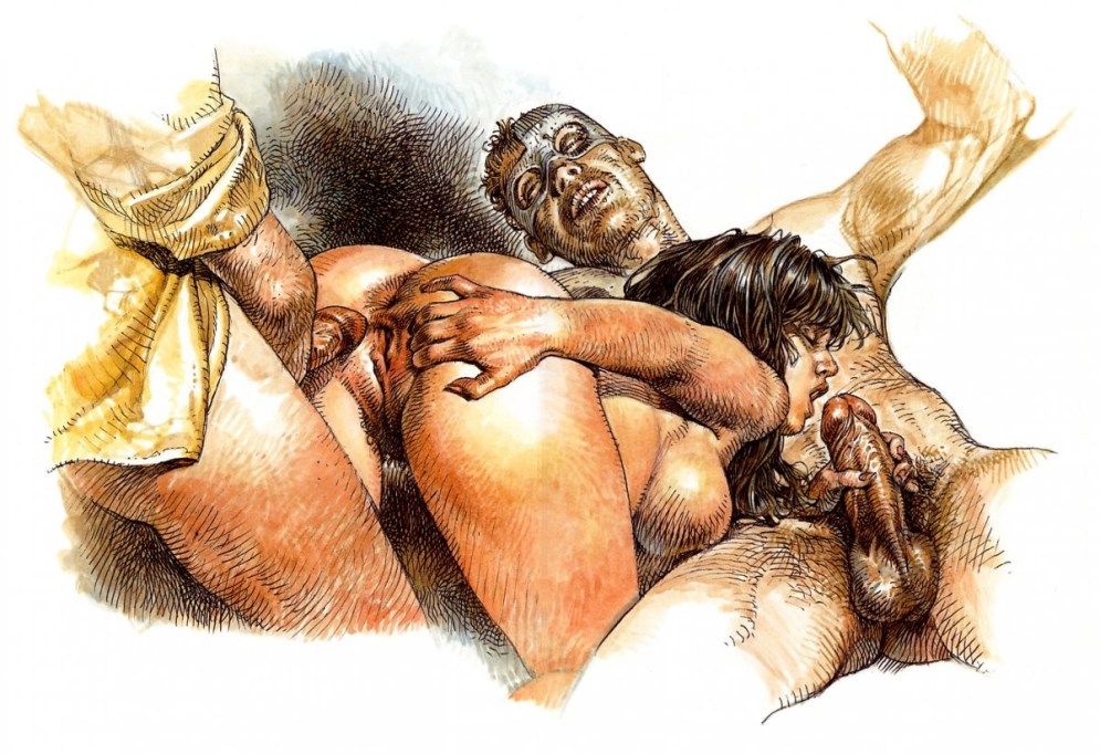 Incest drawings with a pencil