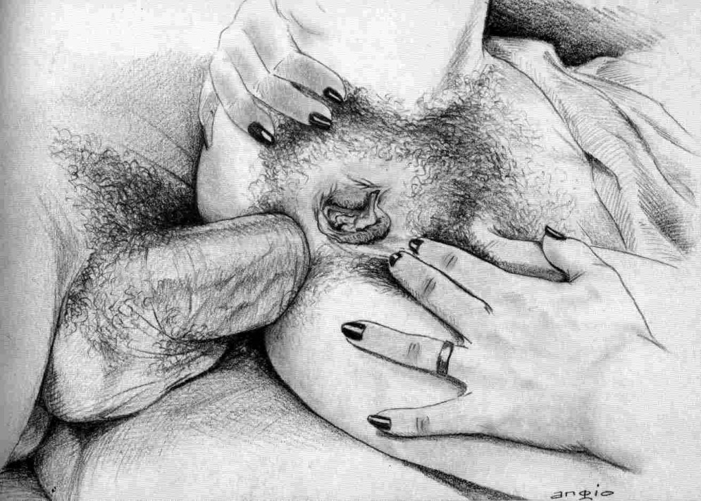 Erotic drawings with a pencil