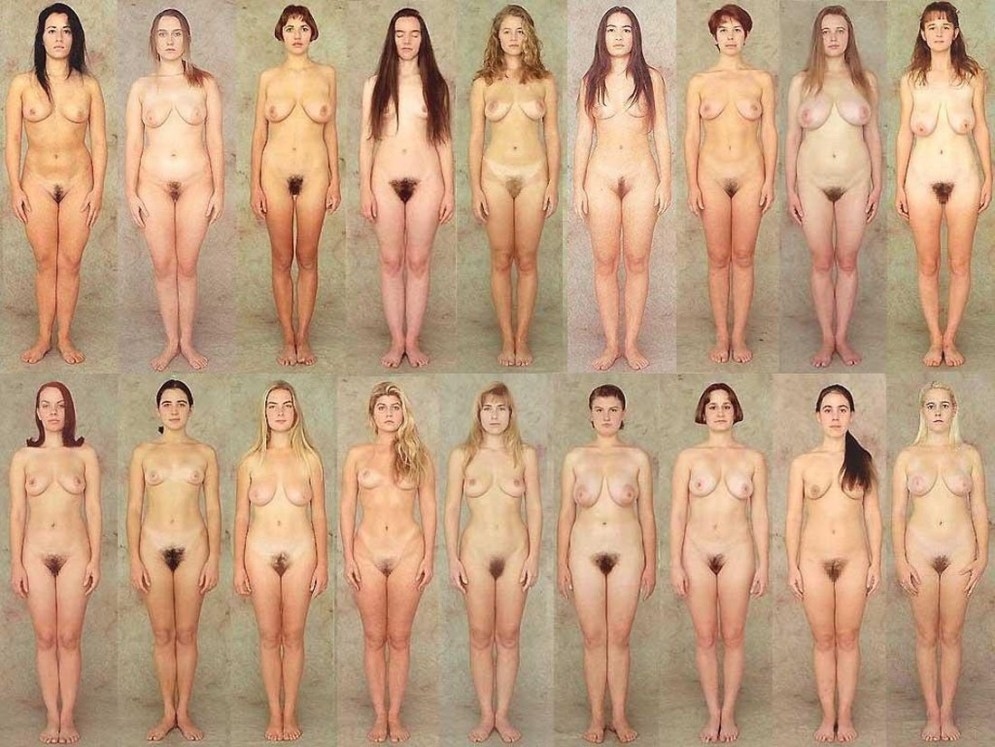 A crowd of undressed girls