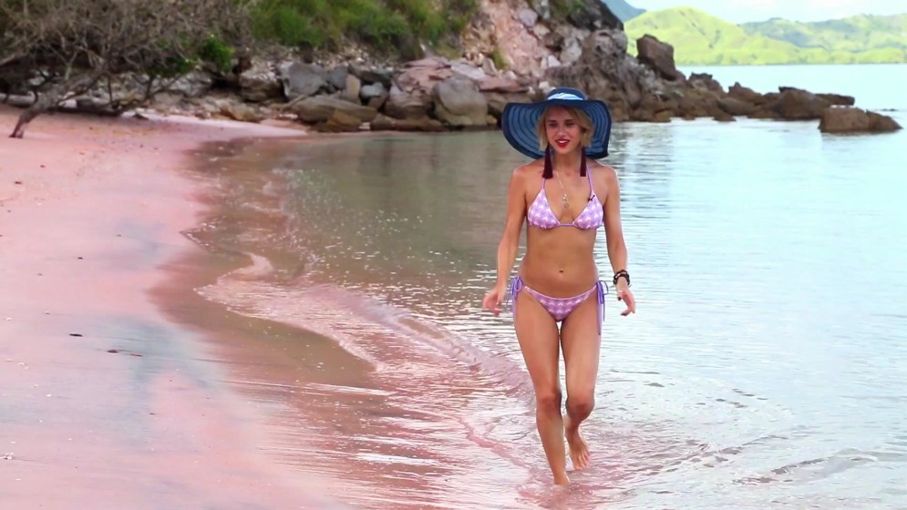 Maria Ivakova in a swimsuit